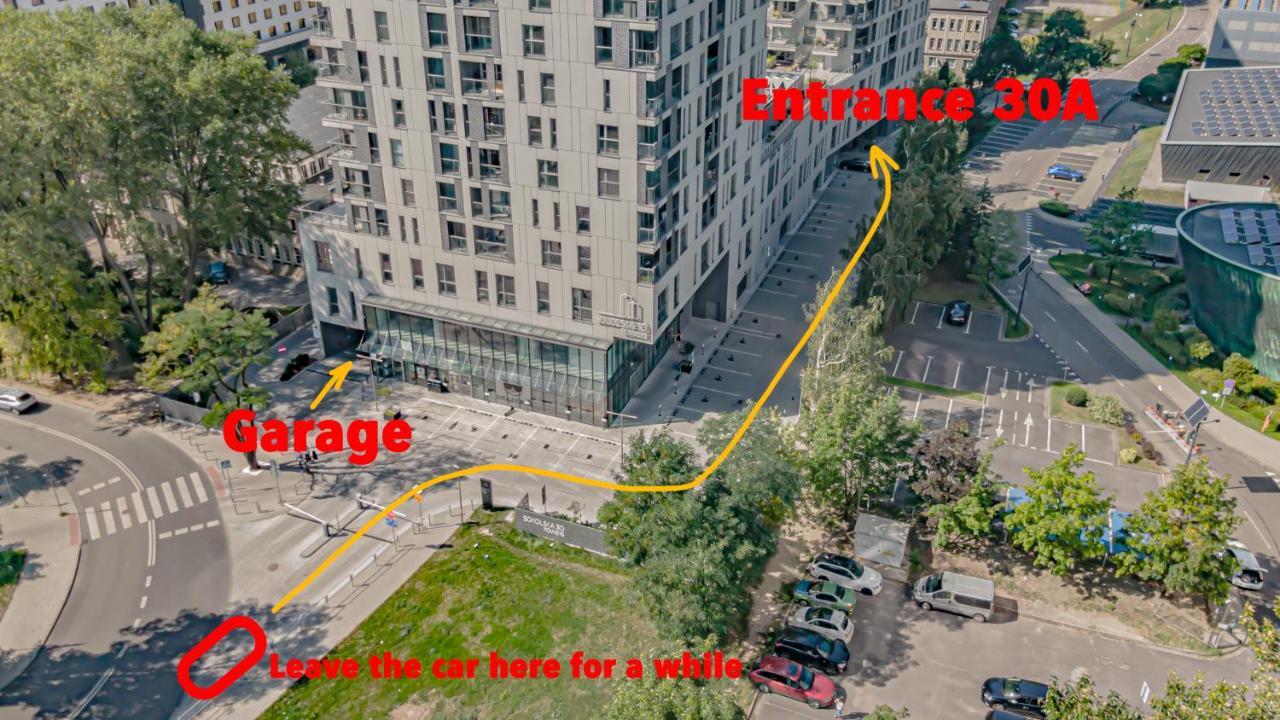 Urban Apartments Luxury Skyline Sokolska Towers 30A, 2 Free Garages, Gym & Sauna, Self Check-In كاتوفيتسه المظهر الخارجي الصورة